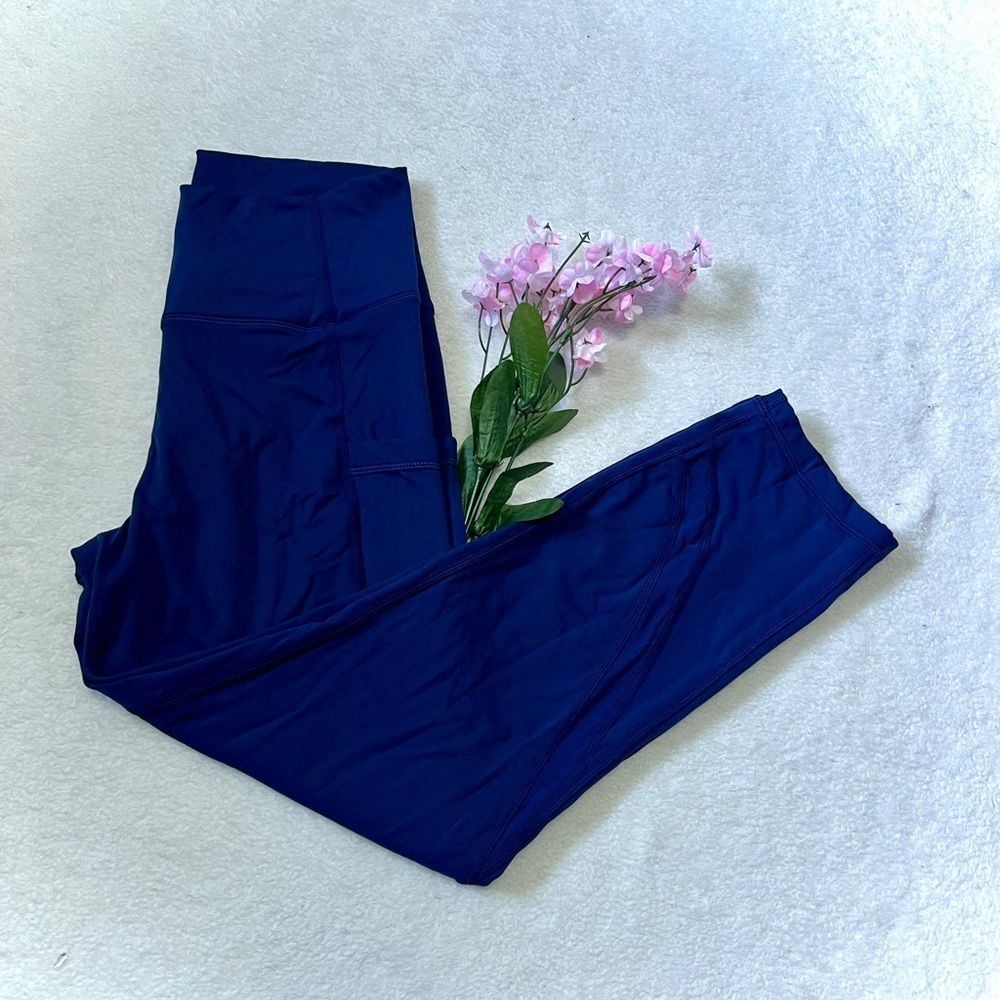 Daily Thread Navy Athletic Cropped Workout Leggings - XS (24")